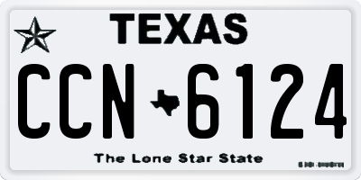 TX license plate CCN6124