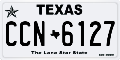 TX license plate CCN6127