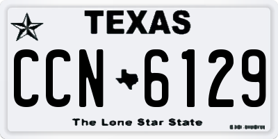TX license plate CCN6129