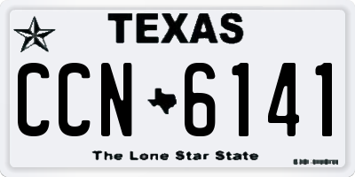 TX license plate CCN6141