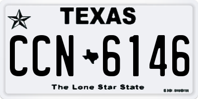 TX license plate CCN6146