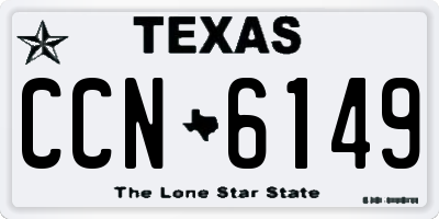 TX license plate CCN6149