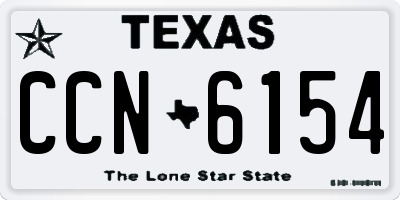TX license plate CCN6154