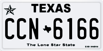 TX license plate CCN6166