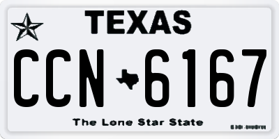 TX license plate CCN6167