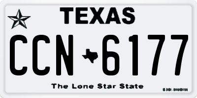 TX license plate CCN6177