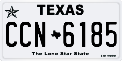 TX license plate CCN6185