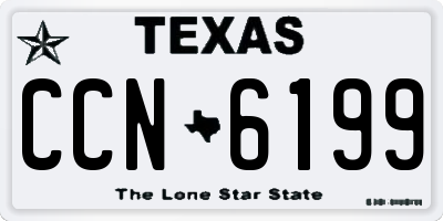 TX license plate CCN6199