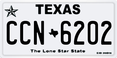 TX license plate CCN6202