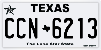 TX license plate CCN6213