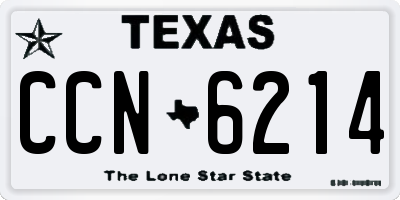 TX license plate CCN6214