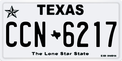 TX license plate CCN6217