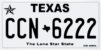 TX license plate CCN6222