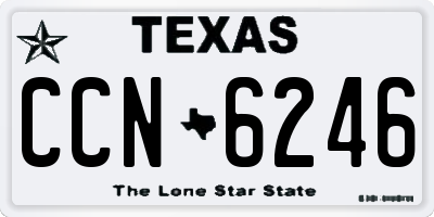 TX license plate CCN6246