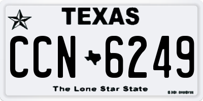 TX license plate CCN6249