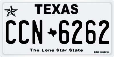 TX license plate CCN6262