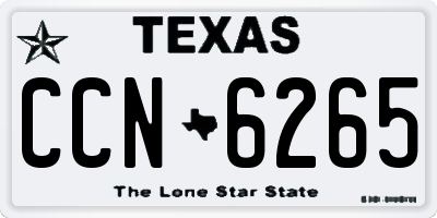 TX license plate CCN6265