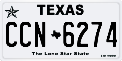 TX license plate CCN6274