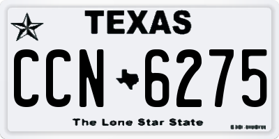 TX license plate CCN6275