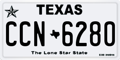 TX license plate CCN6280