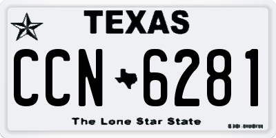 TX license plate CCN6281