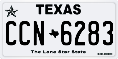 TX license plate CCN6283