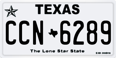 TX license plate CCN6289