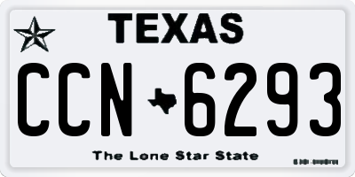 TX license plate CCN6293