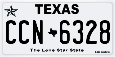 TX license plate CCN6328