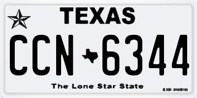 TX license plate CCN6344