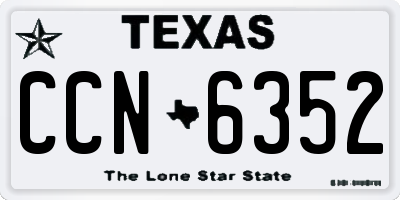 TX license plate CCN6352