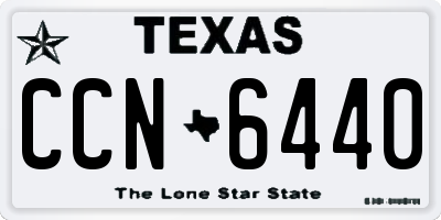 TX license plate CCN6440