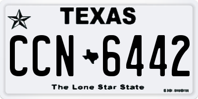 TX license plate CCN6442