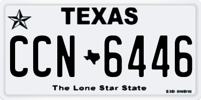 TX license plate CCN6446