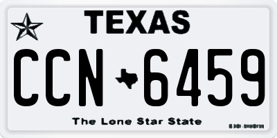 TX license plate CCN6459