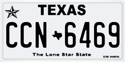TX license plate CCN6469