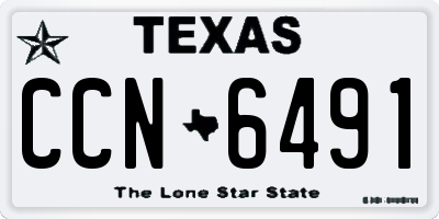 TX license plate CCN6491