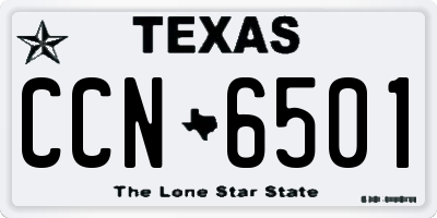 TX license plate CCN6501
