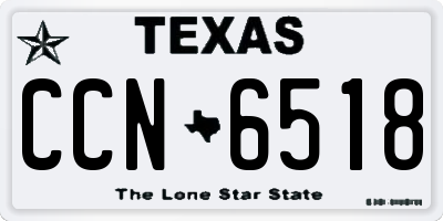TX license plate CCN6518