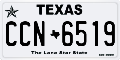 TX license plate CCN6519