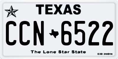 TX license plate CCN6522