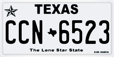 TX license plate CCN6523