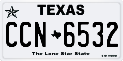 TX license plate CCN6532