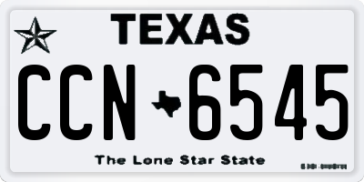 TX license plate CCN6545