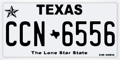 TX license plate CCN6556
