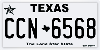 TX license plate CCN6568