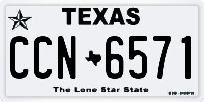 TX license plate CCN6571