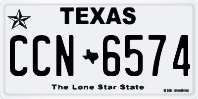 TX license plate CCN6574