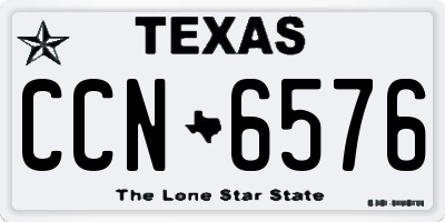 TX license plate CCN6576