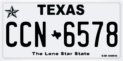 TX license plate CCN6578